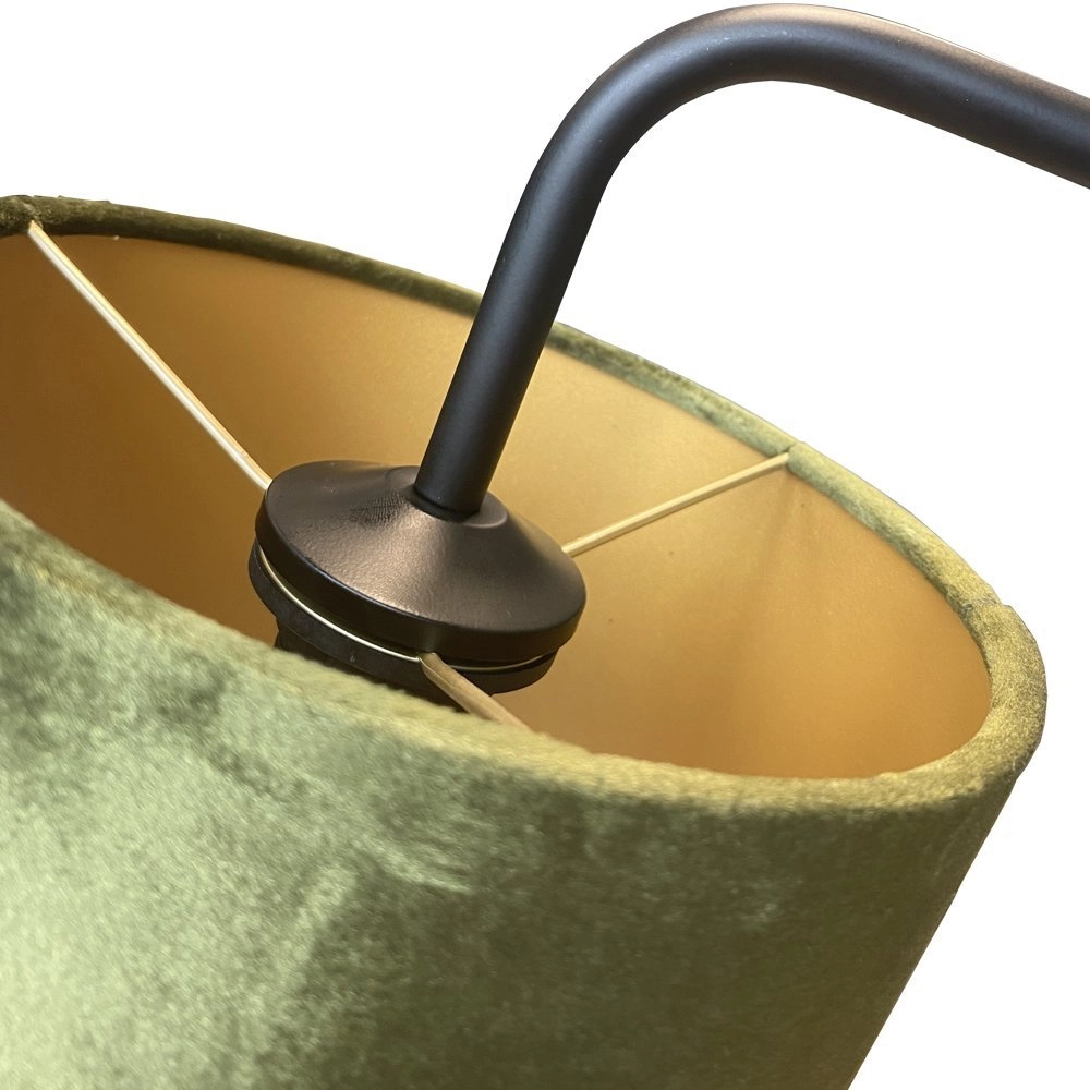 Lampe de table Venus avec abat-jour vert olive Masterlight 8718121251271