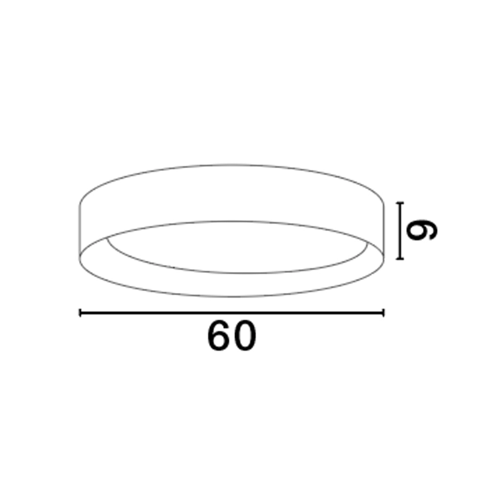 Plafonnier Stake blanc Ø 60cm Lyora 5212017445940