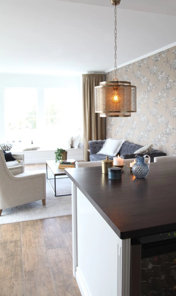 Lampe suspendue Hermine laiton mat By Rydéns 7391741004017