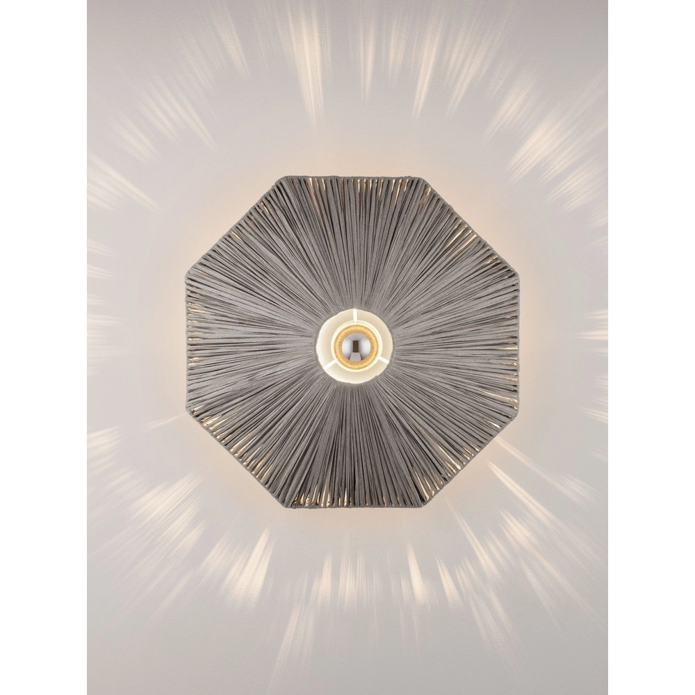 Lampe murale Elvio gris Ø 45cm Lyora 5212017493897