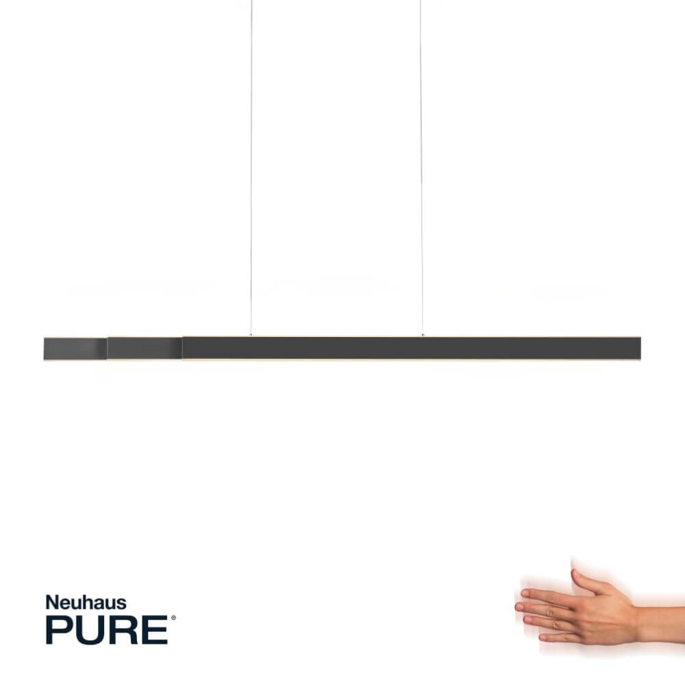 Lampe suspendue élégante Pure Lume anthracite Paul Neuhaus 4012248357842