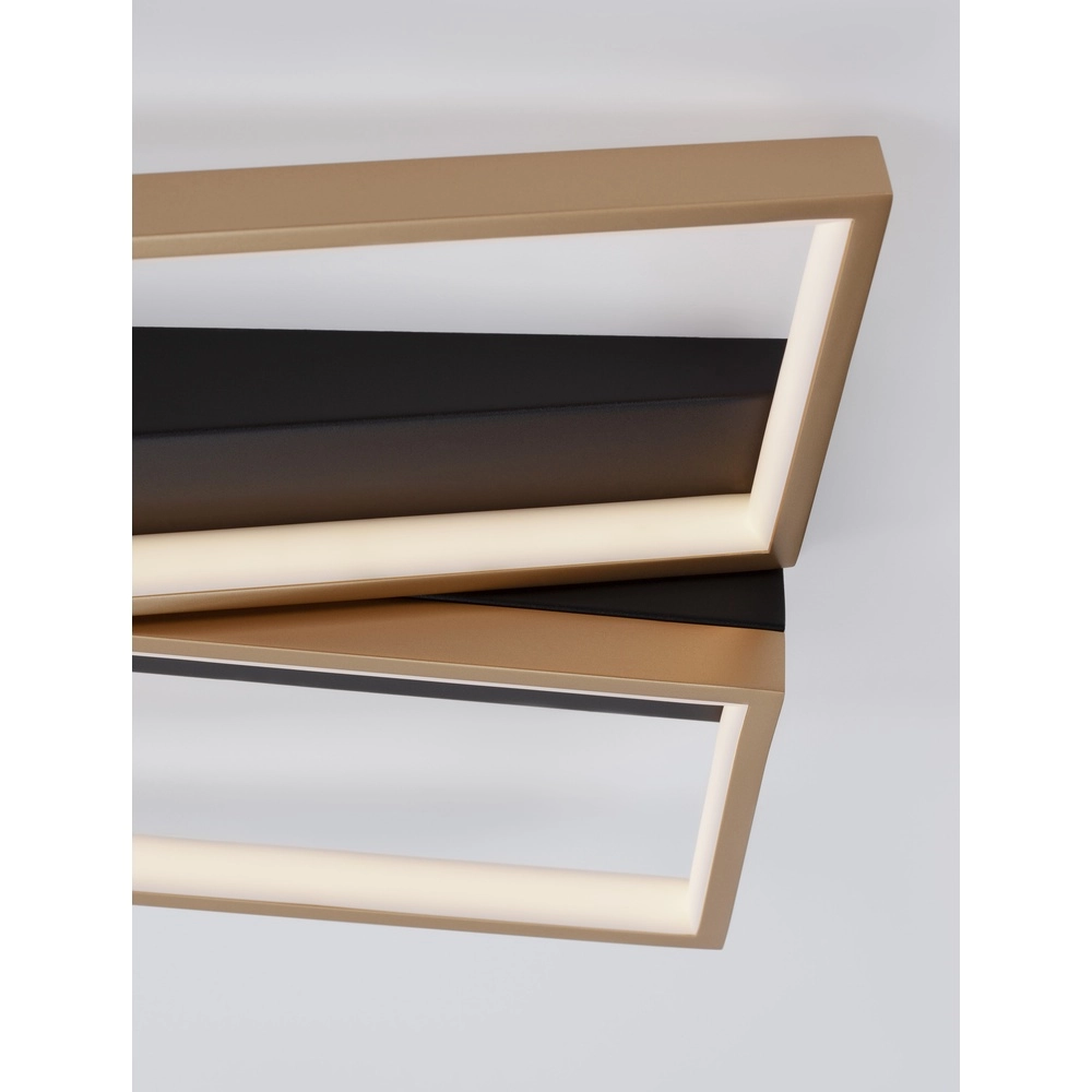 Plafonnier design Elize noir avec or Lyora 5212017433145