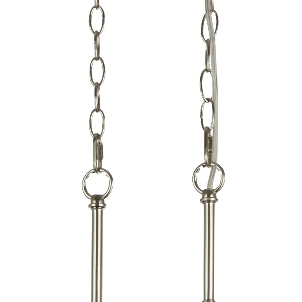 Lampe suspendue pour salle à manger Dallas argent mat Searchlight 5053423137186