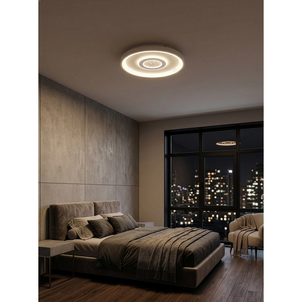 Lampe de plafond Nexalo Blanc rond Trio 4017807703764