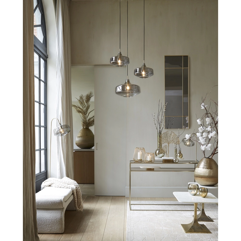 Lampe suspendue en verre fumé Solna Ø 39,5 cm Light & Living 8717807680220