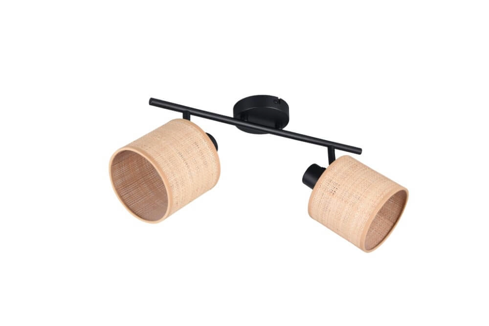 Plafonnier 2 lumières Aimee avec des bouchons de crème Trio 4017807637342