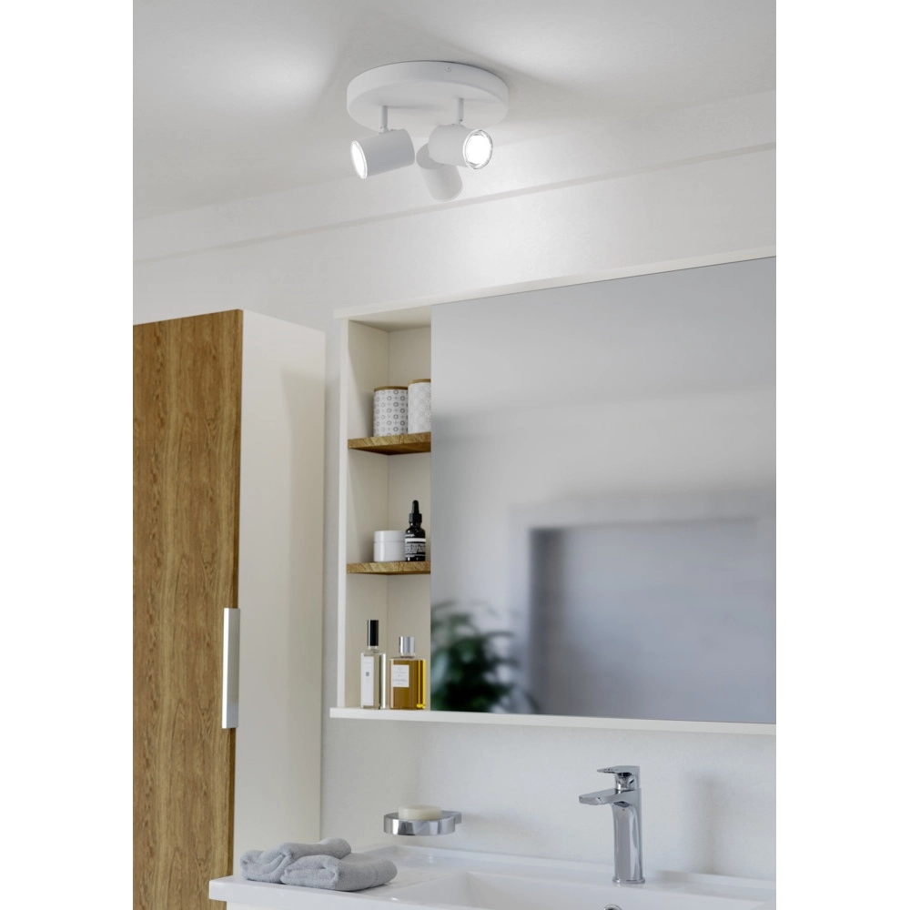 Spot monté en surface Consuma 1 3 lumières rondes blanches Eglo 9008606355907