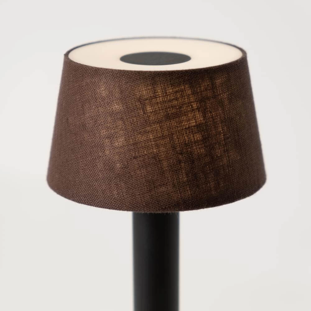 Lampe de table rechargeable Two Black Brown lin Humble 7446023312370