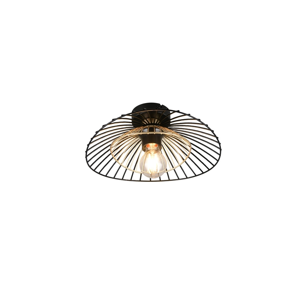 Lampe de plafond Lauris Ø 30cm noir Trio 4017807678116
