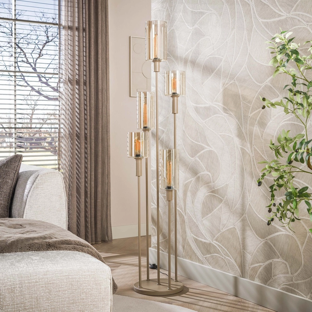 Lampadaire de conception Sepiora Brun sable 5 clair Lyora 8716803515338