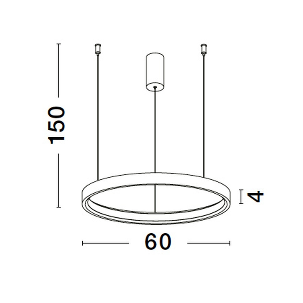 Suspension ronde Perrine blanc Ø 60cm Lyora 5212017438423