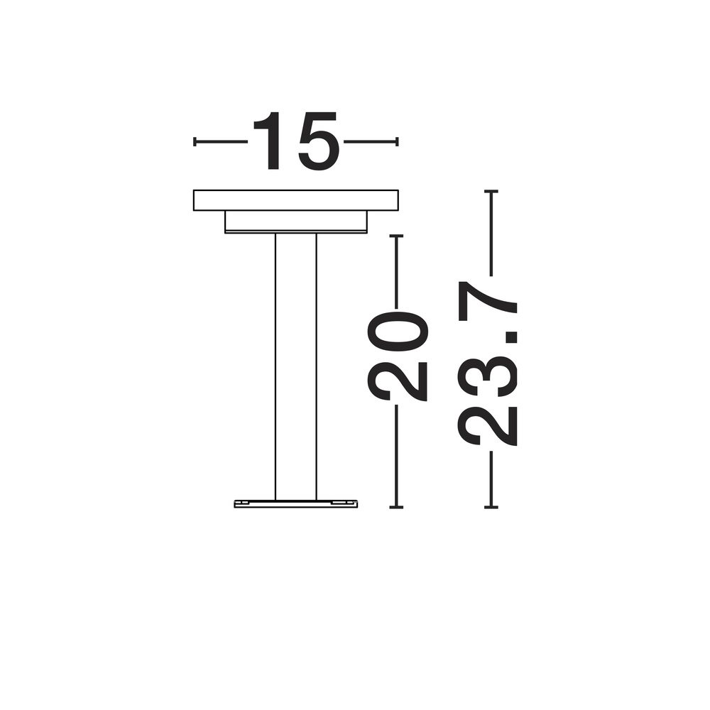 Lampe de jardin Nitro Design noir 23.7cm Lyora 5212017453112
