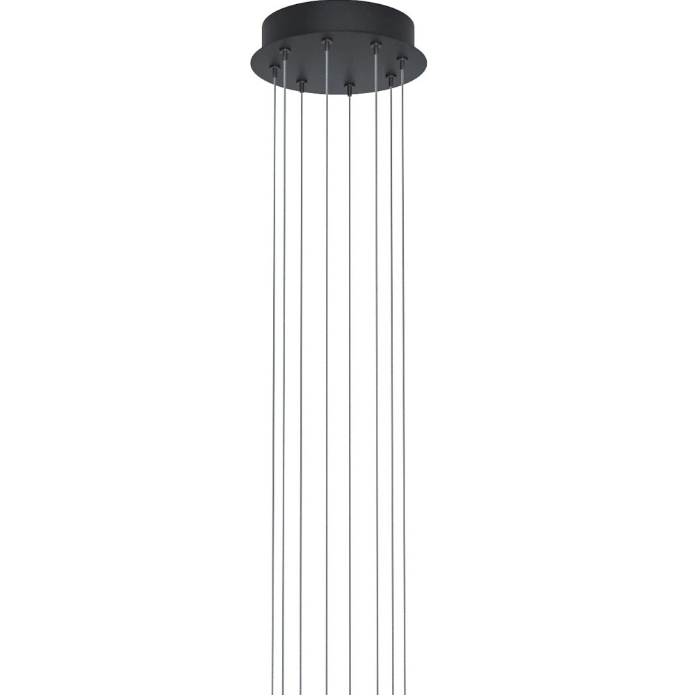 Lampe suspendue 8 lumières Rovigana noir Stars of Light 9002759395117