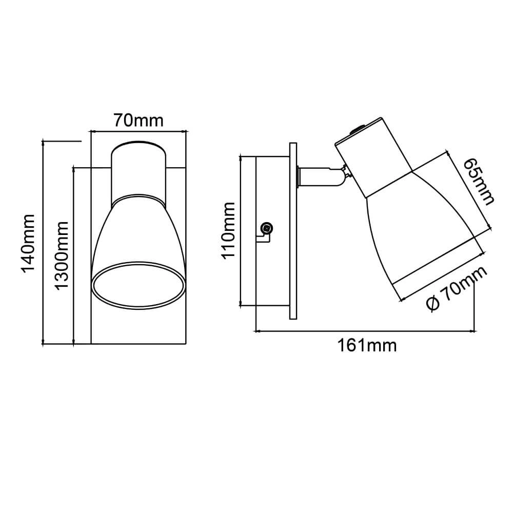 Applique Daintree blanc Brilliant 4004353408656