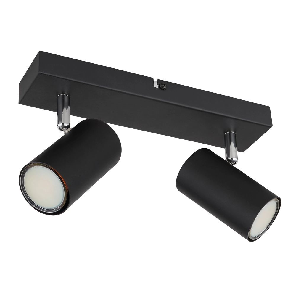 Lampe de plafond à deux lampes Robby Noir Globo 9007371442515