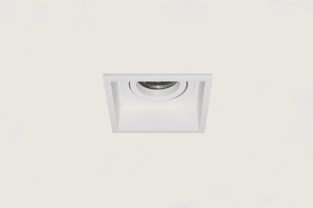 Spot encastrable carré Rex blanc