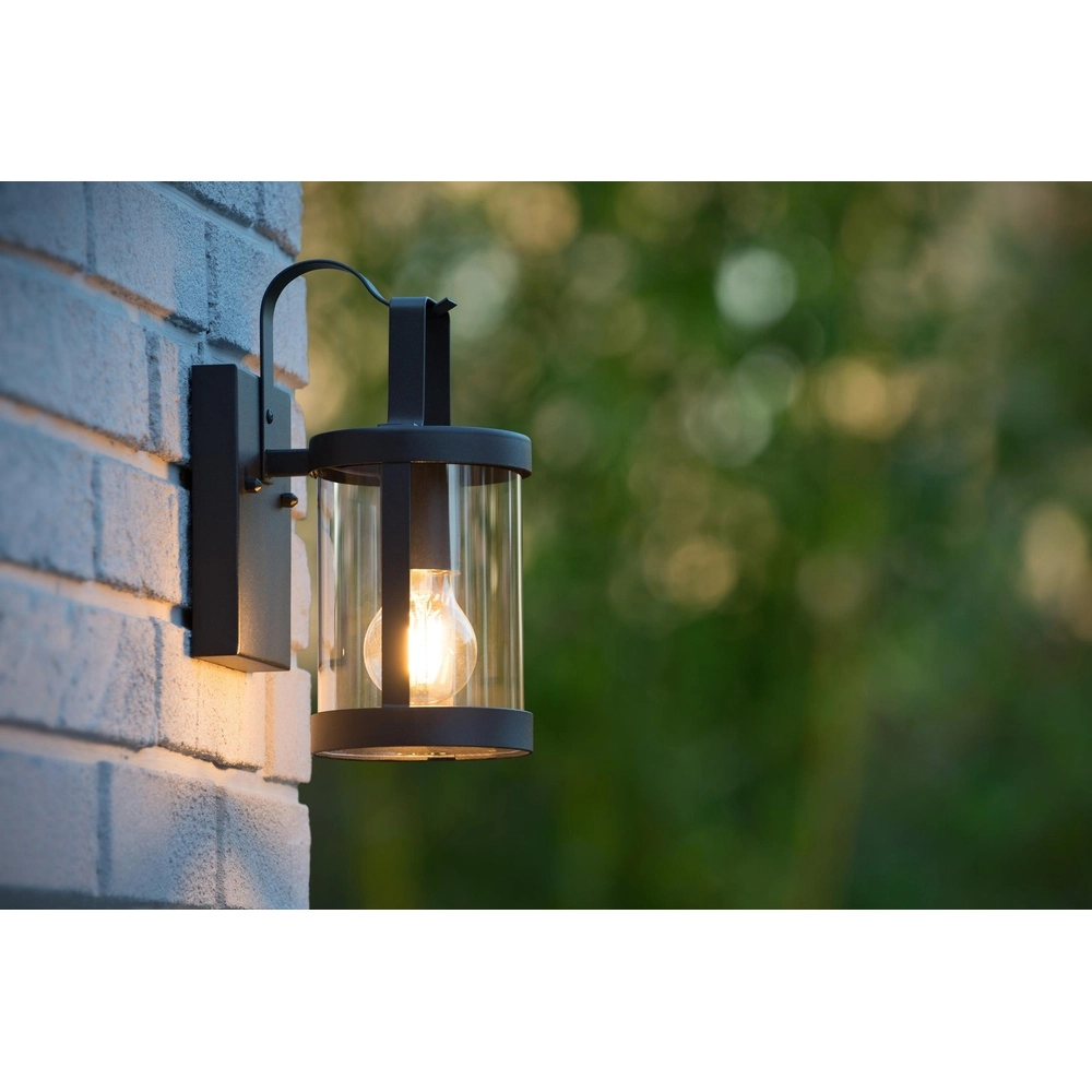 Lampe murale noire Lindelo IP23 Lucide 5411212290366