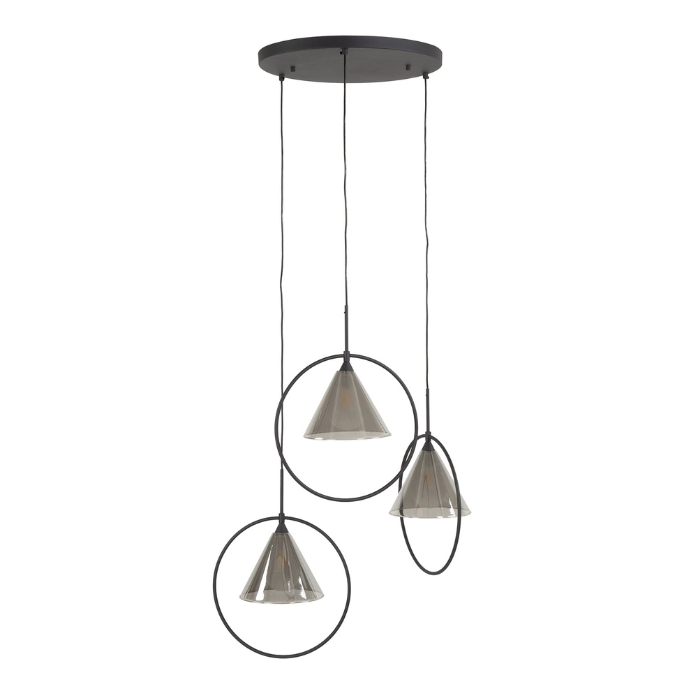 Lampe pendante à 3 lumières Conic pour la table ronde Lyora 8716803512016