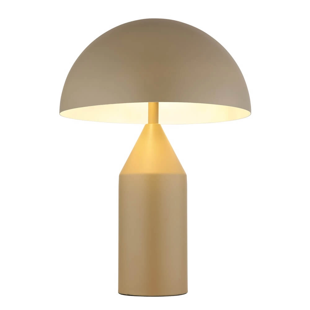 Lampe de table design Atoma brun sable