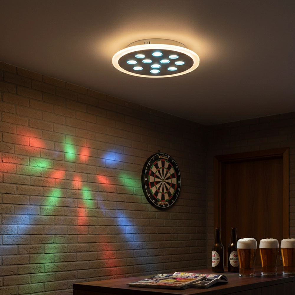 Plafonnier Astro Ø 30cm avec fonction RGB