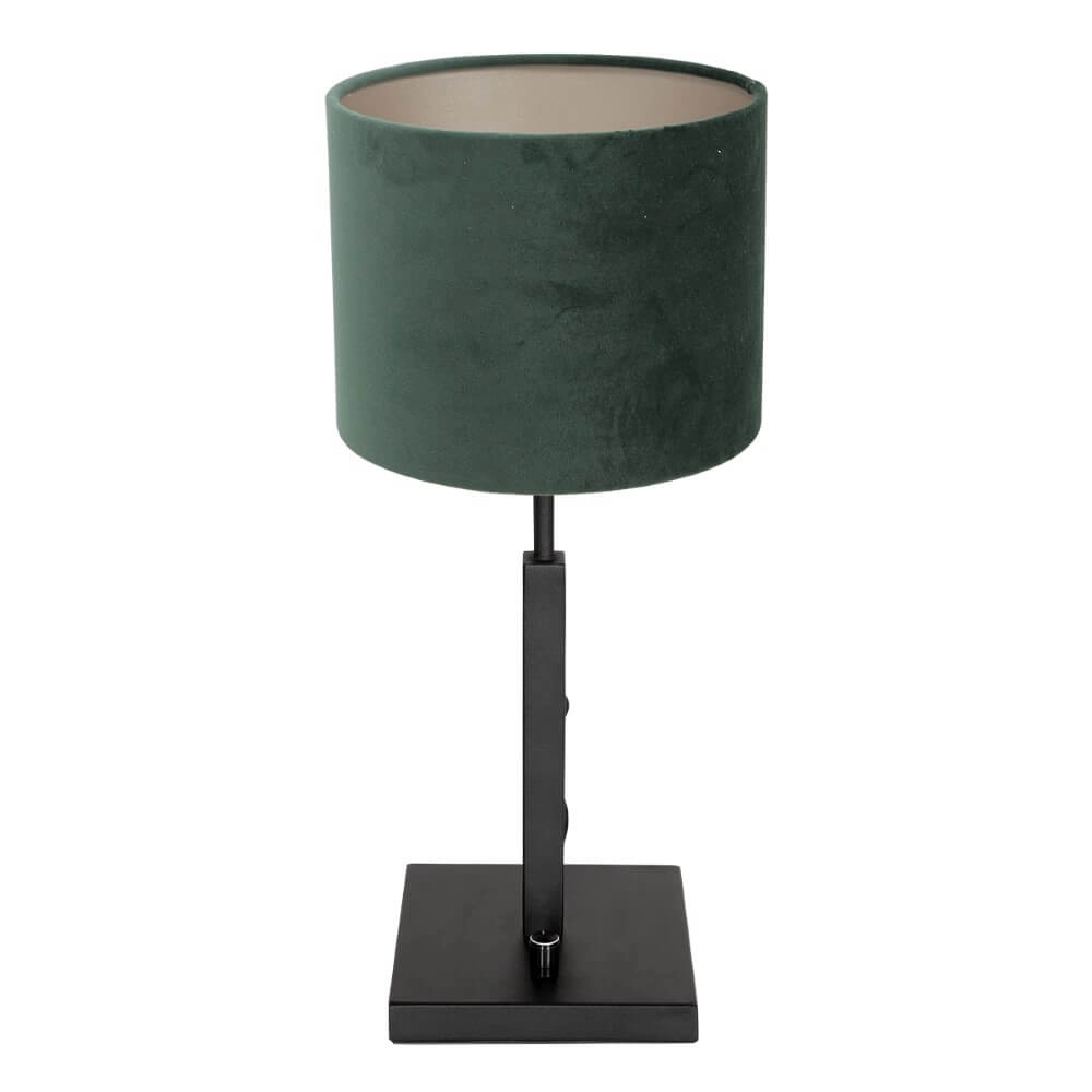 Lampe de table noire et verte Stanger