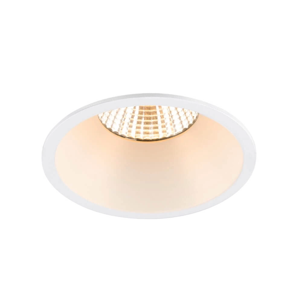 Anneau de montage New Tria 75 rond blanc - à encastrer - sans raccord SLV 4024163278324