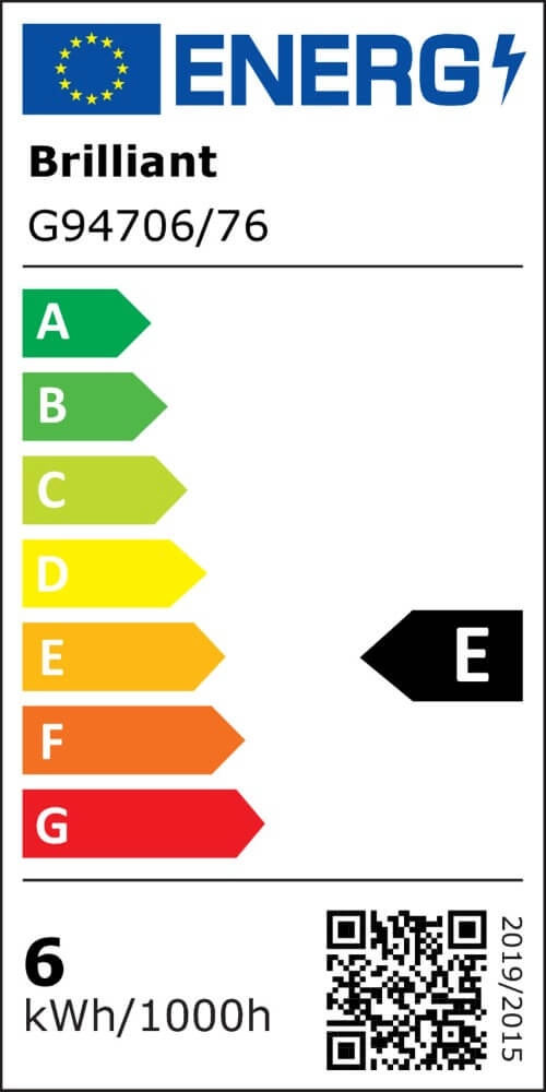 Lampe de table Chaumont rond noir Brilliant 4004353414985