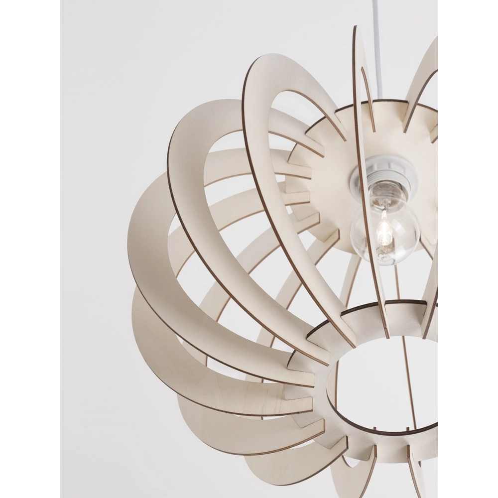 Suspension en bois Ottoline lumière Ø 40cm Lyora 5212017436191