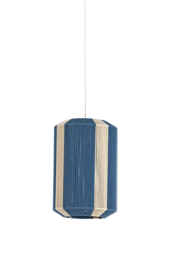 Suspension Kozana bleu avec crème Ø 30cm Light & Living 8717807716790