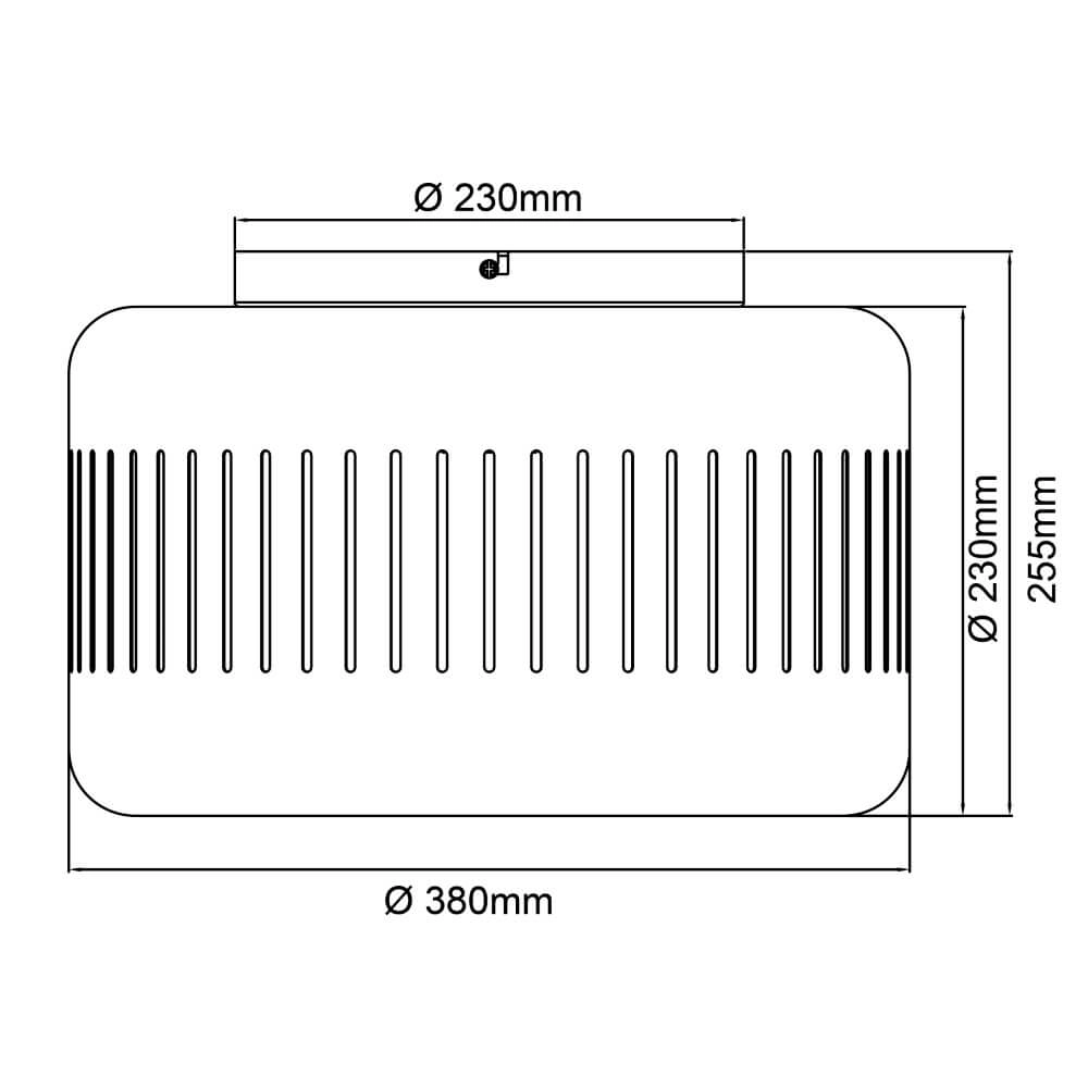 Plafonnier noir Tyas Ø 38 cm Brilliant 4004353411502