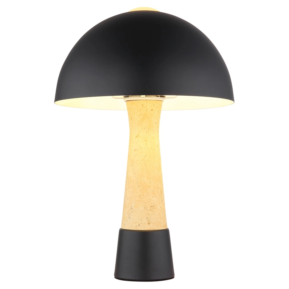 Lampe de table unique Paulin Ø 25cm noir Globo 9007371573059
