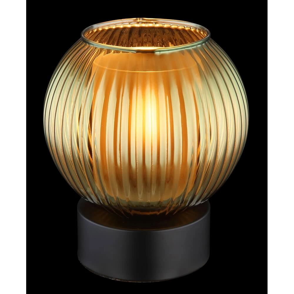 Lampe de table Zumba verre vert Ø 15cm Globo 9007371459001