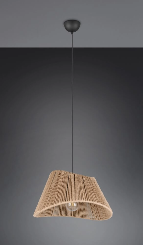 Suspension Japandi Valerie rotin Ø 52cm Trio 4017807637380