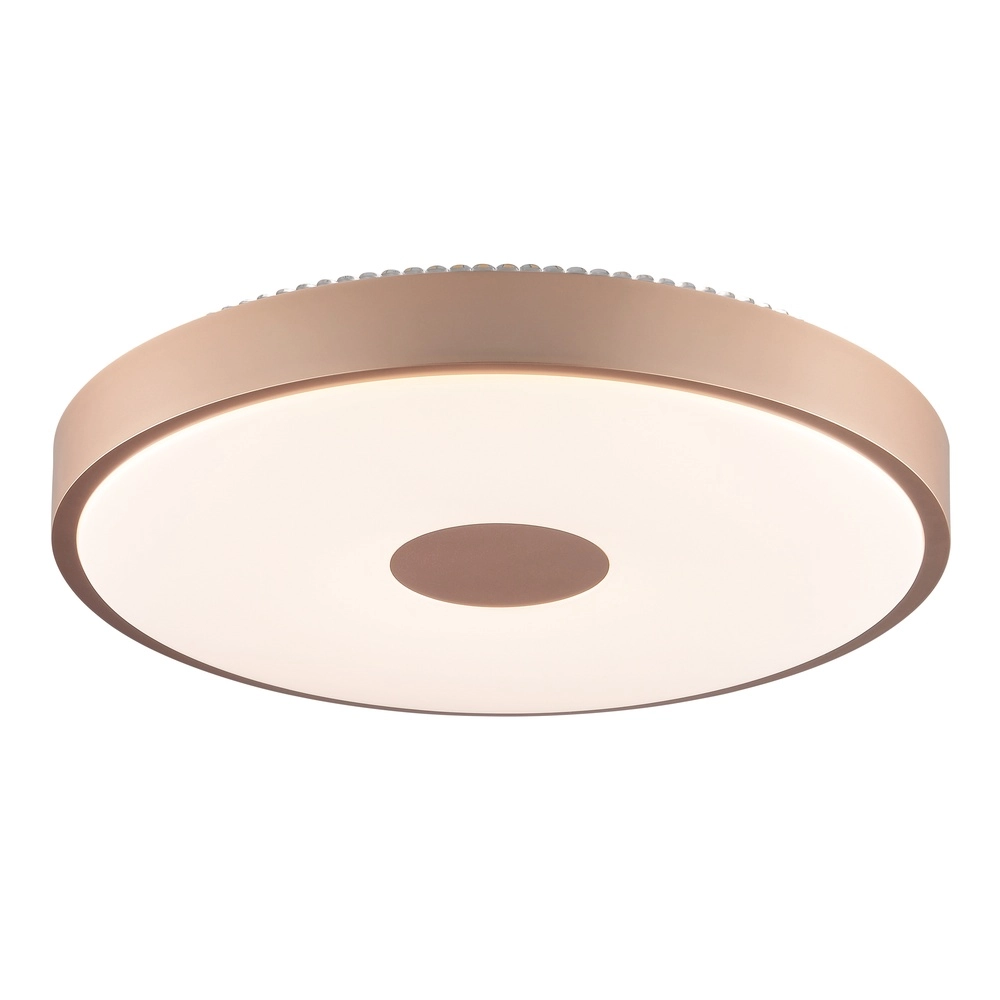 Éclairage de plafond Tavis or rose Ø 44,5 cm Brilliant 4004353477584