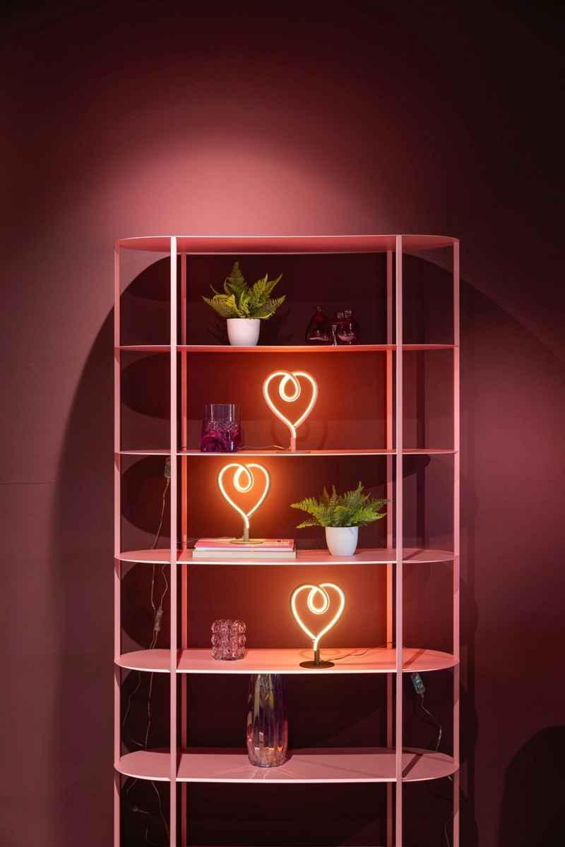 Lampe de table en forme de cœur Lovie rose ETH 8720195312086