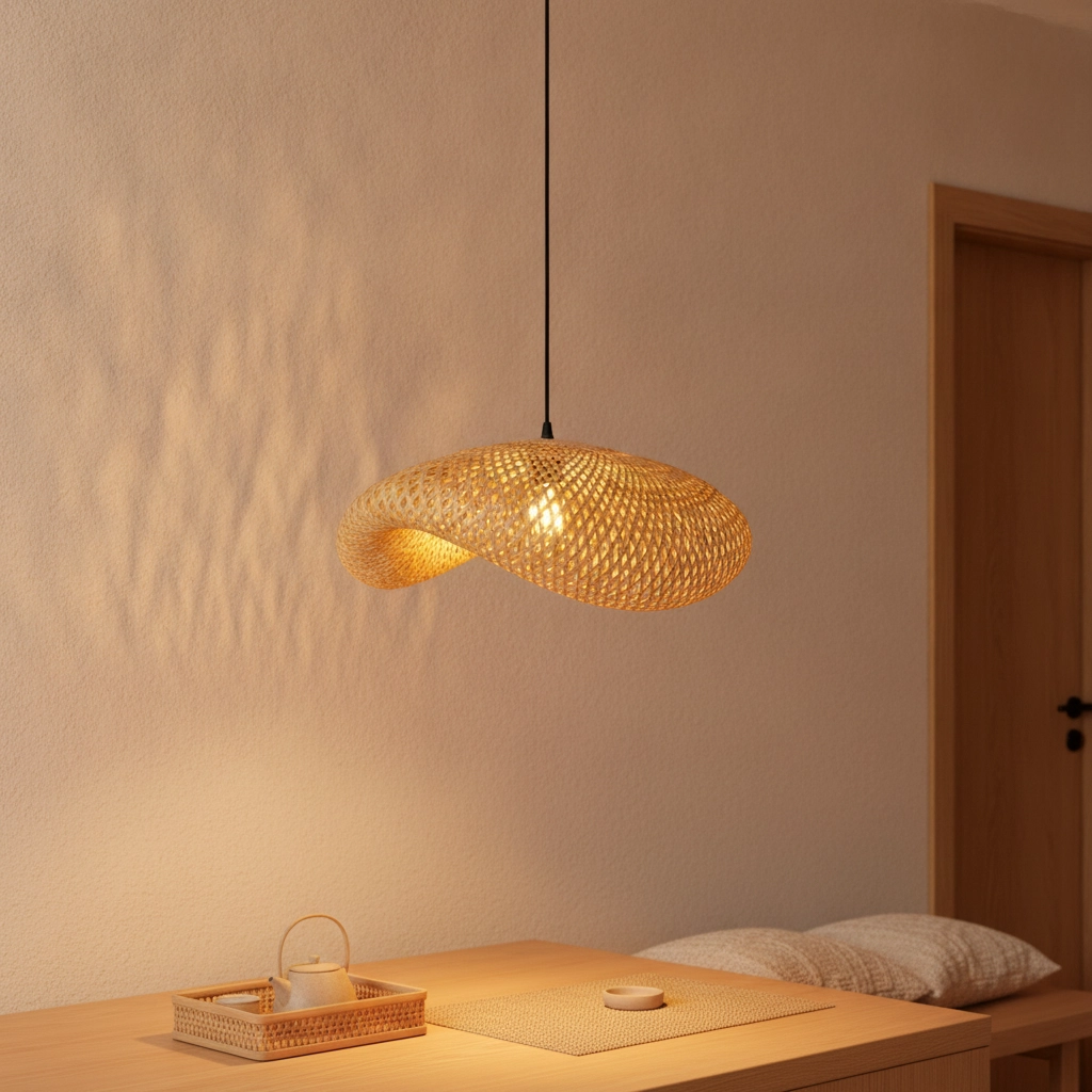 Suspension en bambou Adaline 62 cm