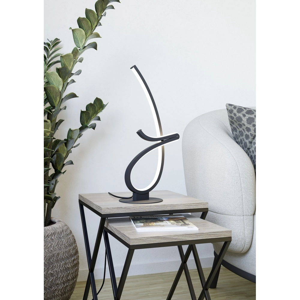 Lampe de table LED designer Cardoncito Noir Eglo 9008606368143