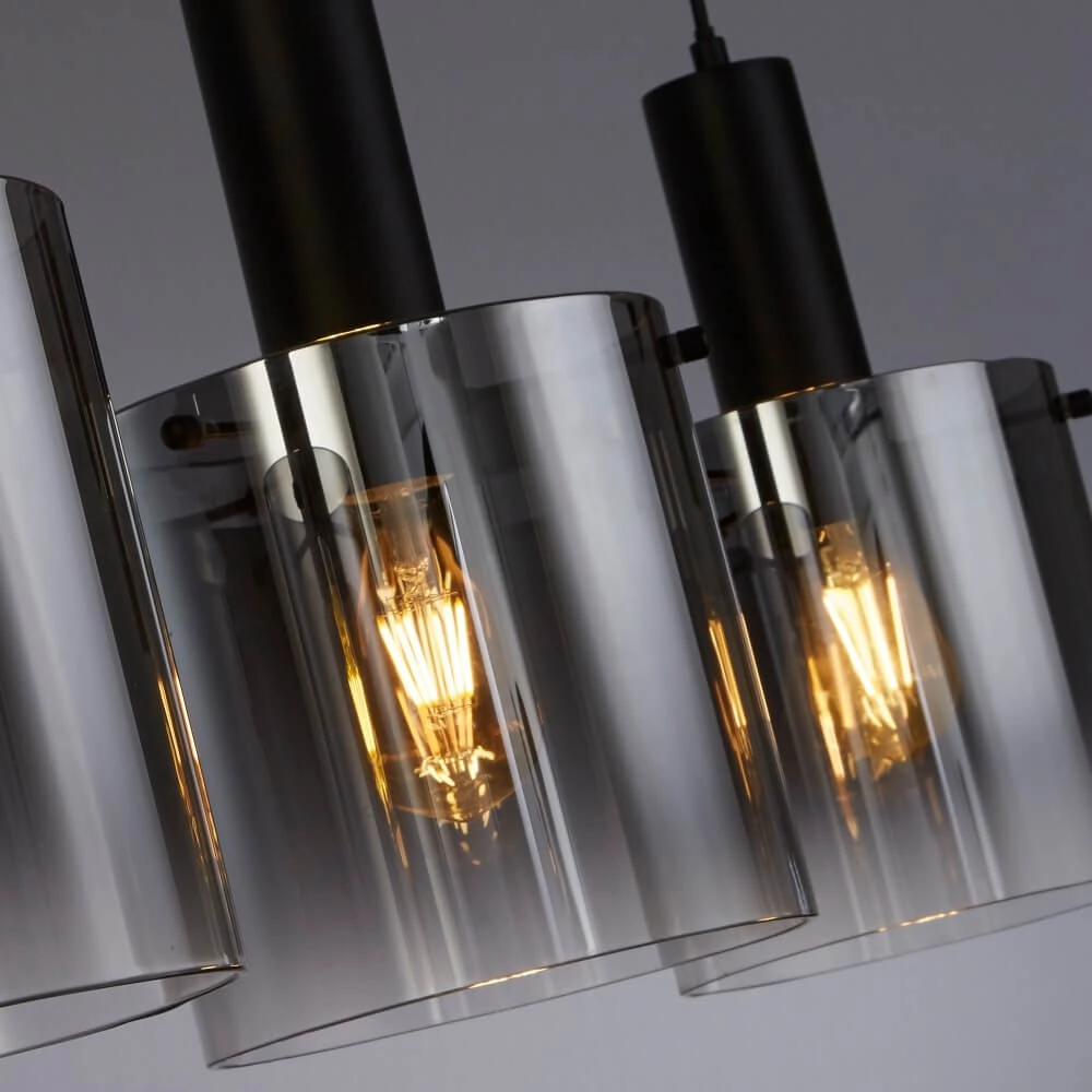 Lampe suspendue noire Sweden 4 lumières Searchlight 5053423244341