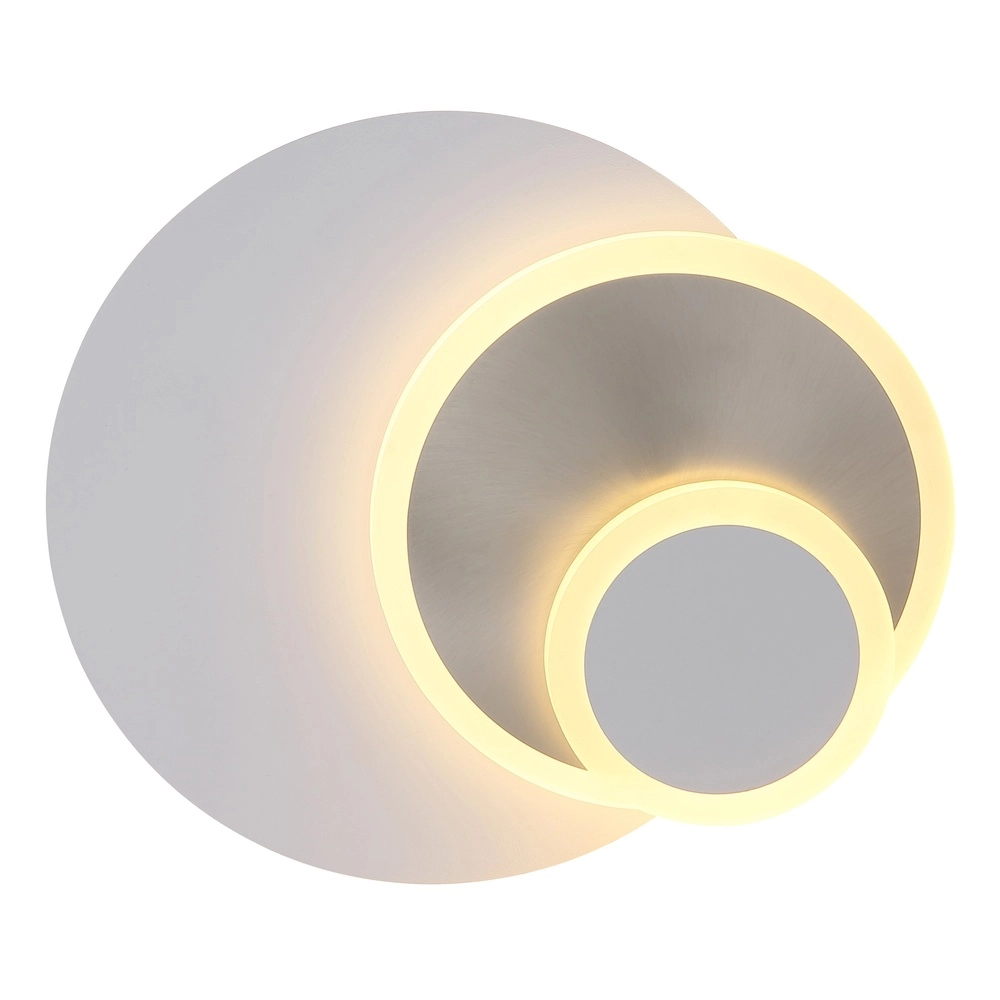 Lampe murale blanche Odonell avec du bois Globo 9007371569410