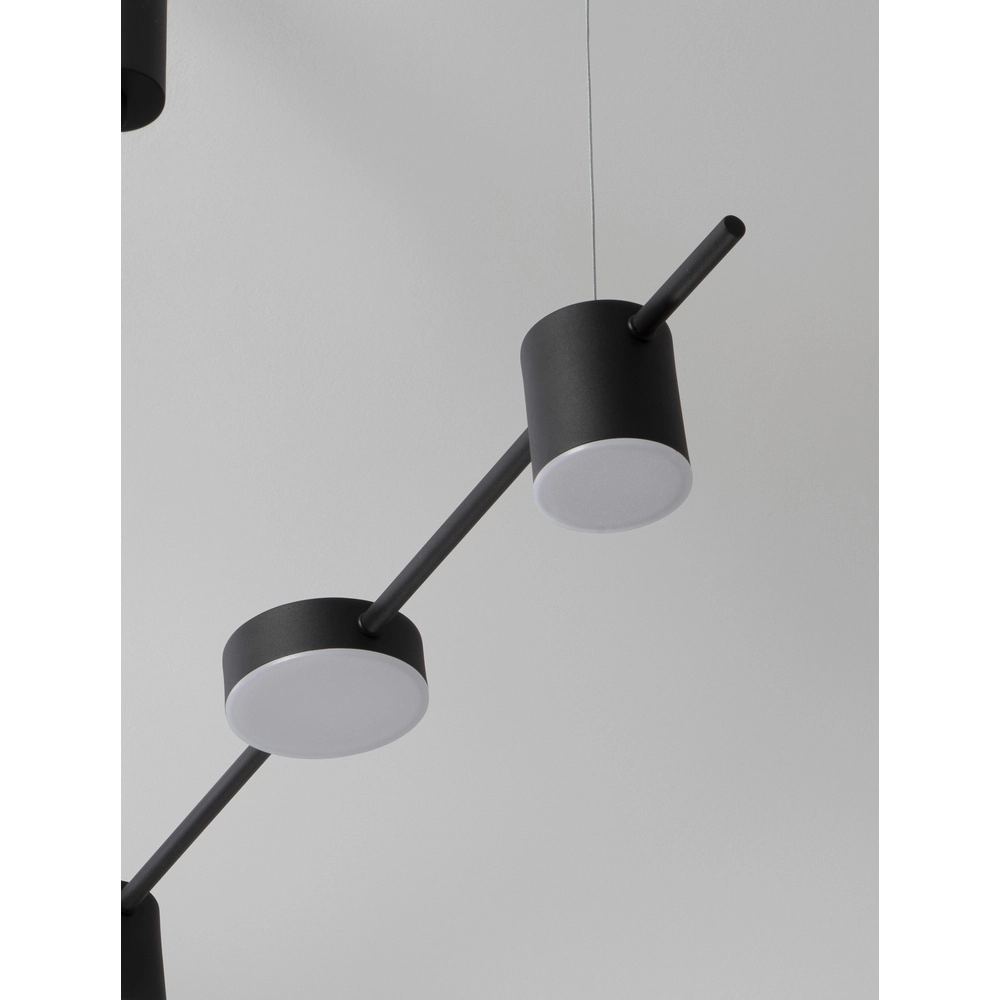 Suspension noire Nordik Motif 127cm Lyora 5212017440709