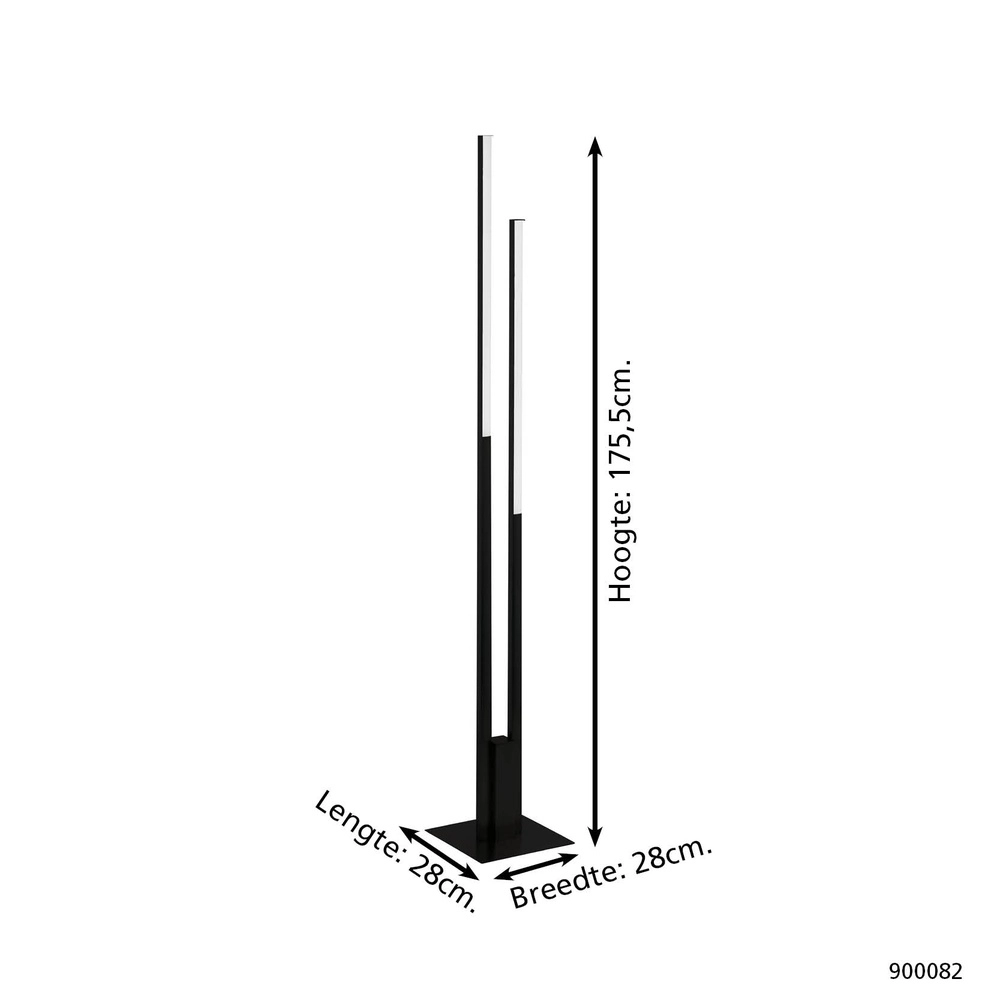 Lampe de pied LED intelligente Fraioli-Z 175 cm Eglo 9008606223589
