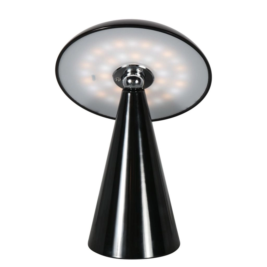 Lampe de table rechargeable Mush Noir Steinhauer 8712746188806