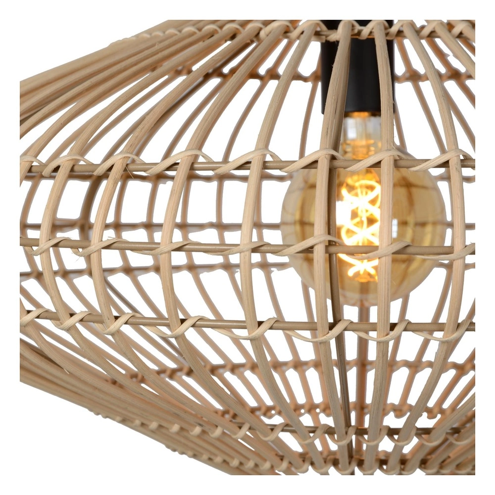 Lampe pendante en rotin Magali Ø 56cm Lucide 5411212031433