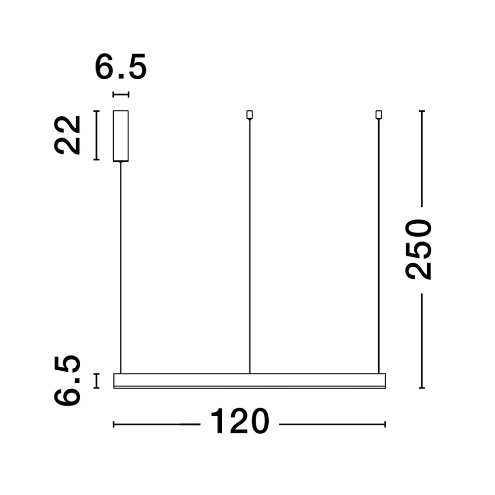 Suspension Motif blanc Ø 120cm 3000K Lyora 5212017439253
