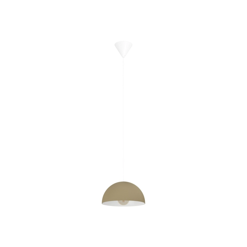Lampe pendante de conception Gaetano 2 brun sable avec blanc Ø 30cm Eglo 9008606391615