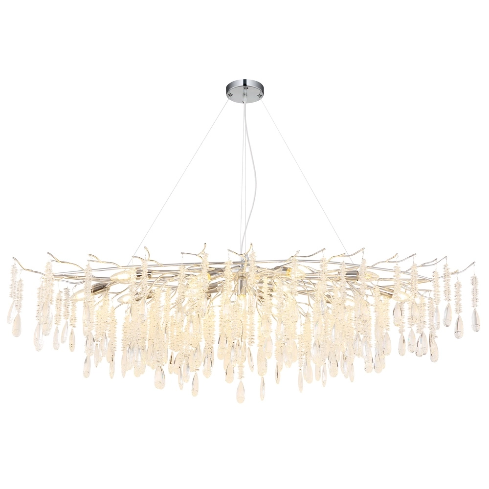 Lampe suspendue Kinga Gris argenté 150 cm Globo 9007371575992