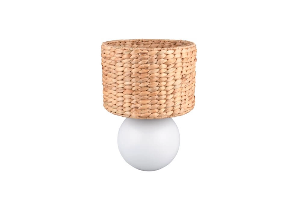 Lampe de table Vina Ø 28cm - avec capuche en corde Trio 4017807614695