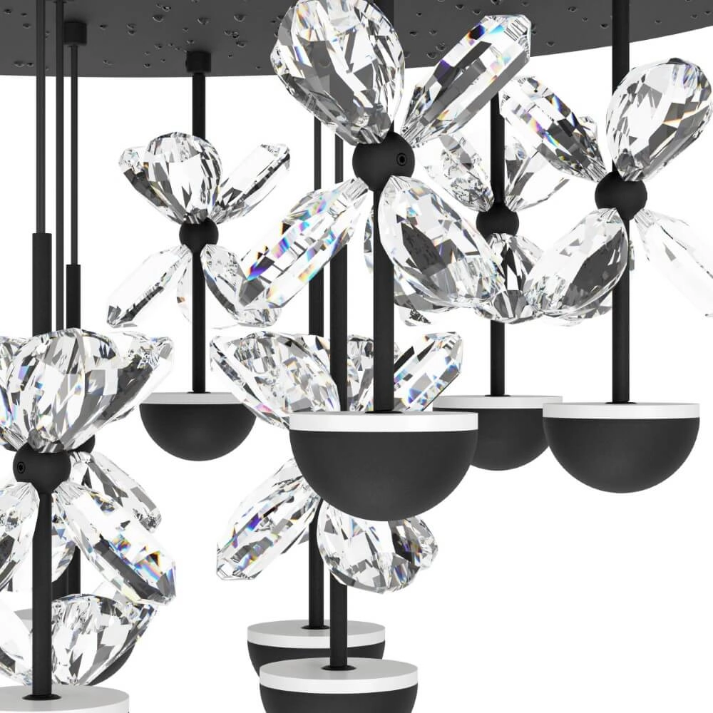 Lampe suspendue noire Pianopoli 2 87 cm x 12 cm Stars of Light 9008606270224