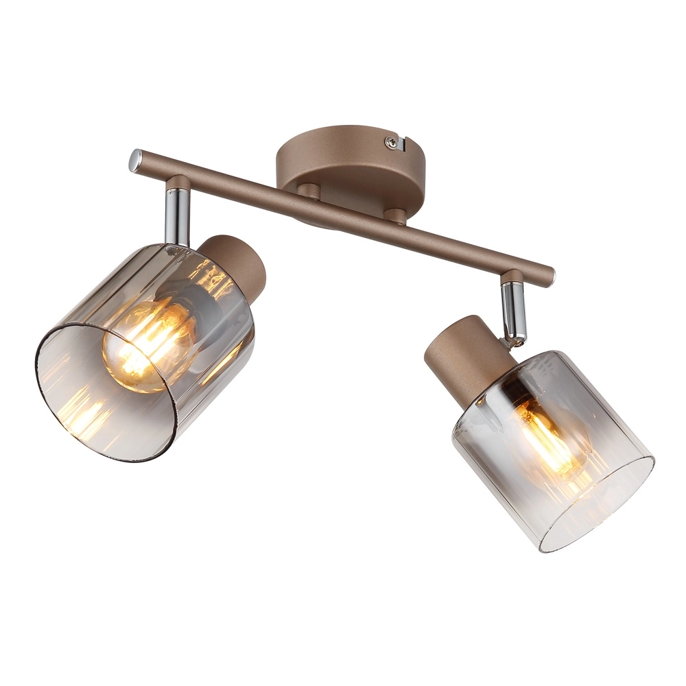 Lampe de plafond Walton 2-café marron clair