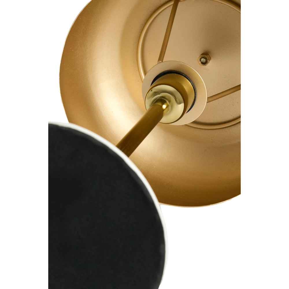 Lampe de table Surin Ø 22cm - brun foncé brillant avec or Light & Living 8717807740931